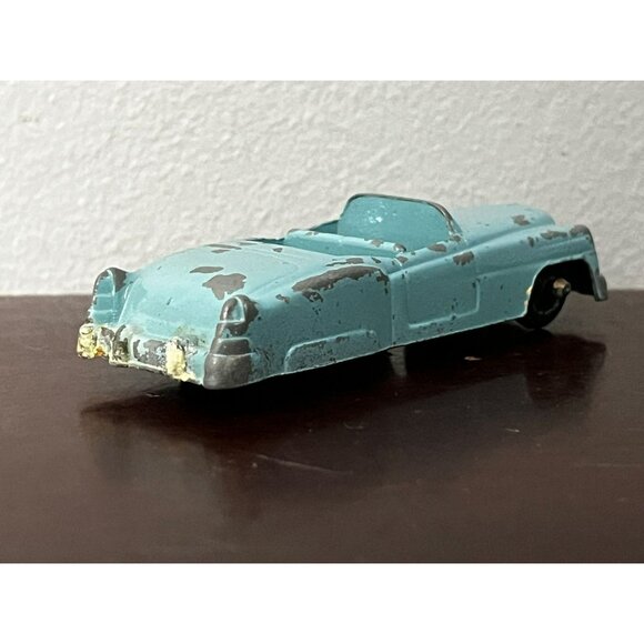 Vintage Goodee 1950's Metal Diecast Teal Cadillac Convertible 3" - Picture 4 of 12